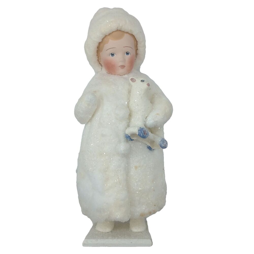 My Little Lambkins Snowchildren Figure Elaine Roesle St Nicholas Coll LE100/200